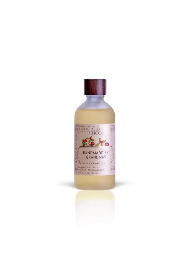 Old School Rituals Baby Massage Oil Handmade by Grandmas | 100 ml | Natural Almond Blend | Nourishes & Hydrates Baby's Skin | Strengthens Muscles & Joints | Promotes Bone Lengthening | Winter Care for Baby's Comfort | Encourages Restful Sleep - Image 1